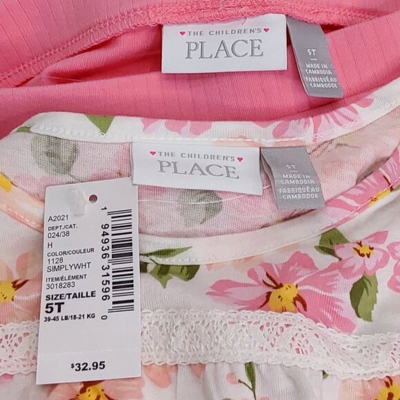 'THE CHILDREN'S PLACE' 'VICTORIAN TEA ROSE' LONG-SLEEVE TOP & LEGGINGS OUTFIT - Picture 6 of 14